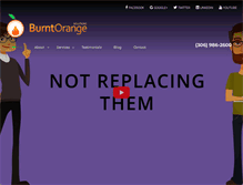 Tablet Screenshot of burntorangesolutions.com